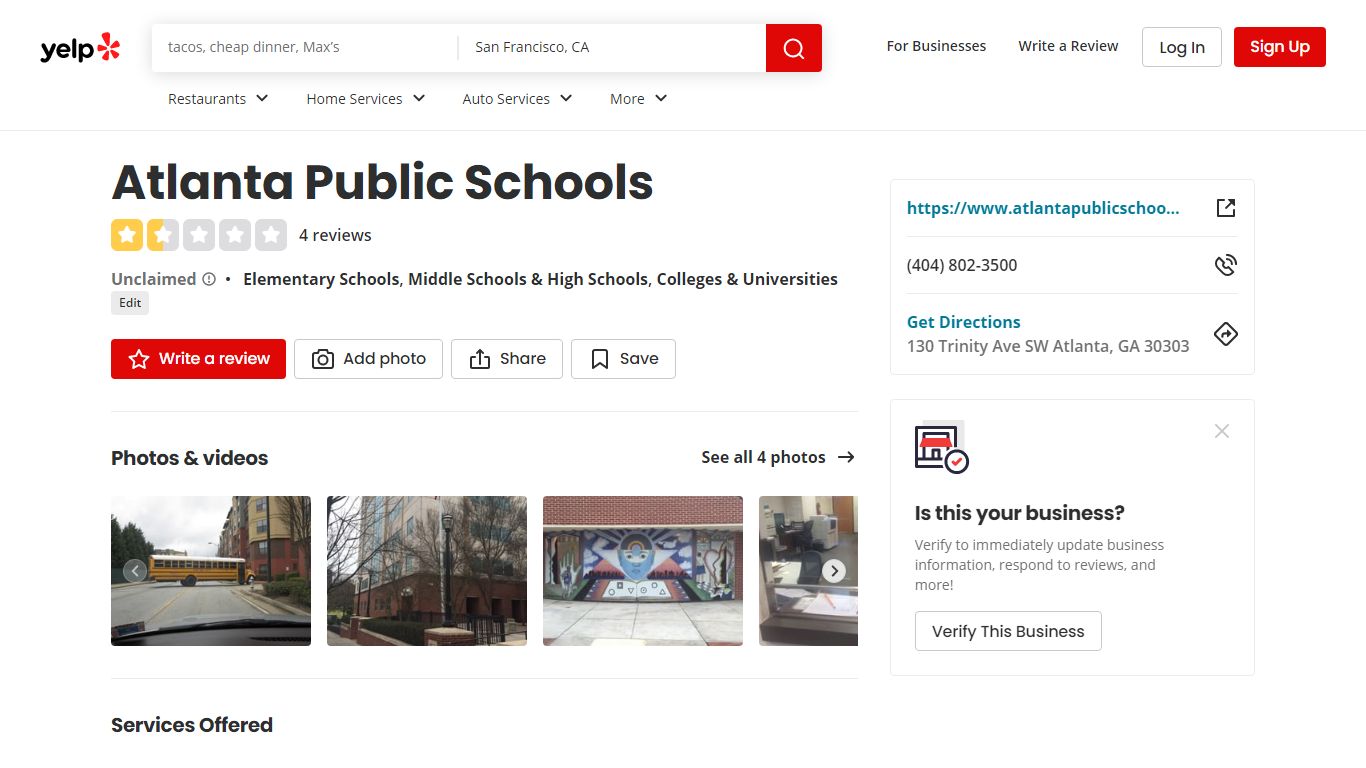 ATLANTA PUBLIC SCHOOLS - Elementary Schools - 130 Trinity Ave SW ...